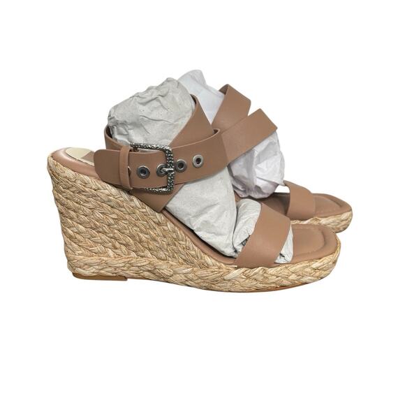 New! Dolce Vita Aldona Crisscross Ankle Strap Espadrille Wedge Sandals - Size 9 - Picture 7 of 11